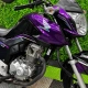 Honda envelopada em roxo cromado com efeito camaleão