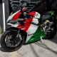 Ducati 959 Panigale tricolor branca, vermelha e verde