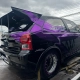 VW Gol de arrancada preto com grafismos roxo cromado