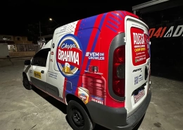 Fiat Fiorino furgão envelopado Chopp Brahma Adega Chopp Express