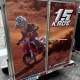 Traseira de carretinha baú com impressão do piloto motocross 15 Kauê