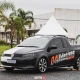 Volkswagen Saveiro 041 Adesivos Racing Team em evento automotivo