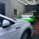 VW Virtus de frota do Paraná em produção no box da 041 Adesivos