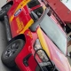 Hilux do Corpo de Bombeiros vista em ângulo frontal