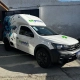 Saveiro Tecprinters lateral com arte de respingos azul e ciano