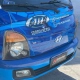 Frente de Hyundai HR azul envelopada AVR Serralheria