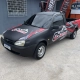 Ford Courier envelopada preto fosco e vermelho GP Motos