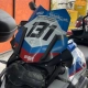 BMW R1200 GS preta fosca com grafismo laranja Adrenalina Motos