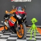 Yamaha XJ6 grafite fosca com aros azuis na loja ALLTAK